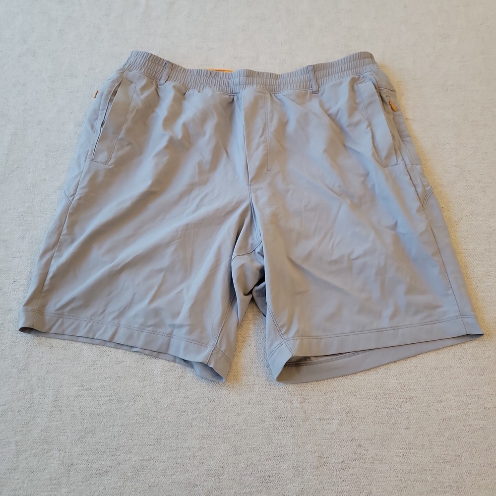 Birddogs Gym Shorts Men's 3XL Long Lined Gray Athletic Training Pockets Stretch